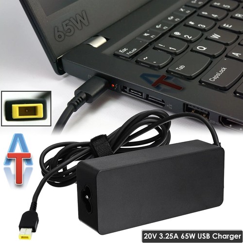 New Lenovo Thinkpad Laptop Power Supply Adapter USB Charger 20V 3.25A