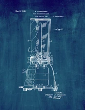 Food and Beverage Mixer Patent Print Midnight