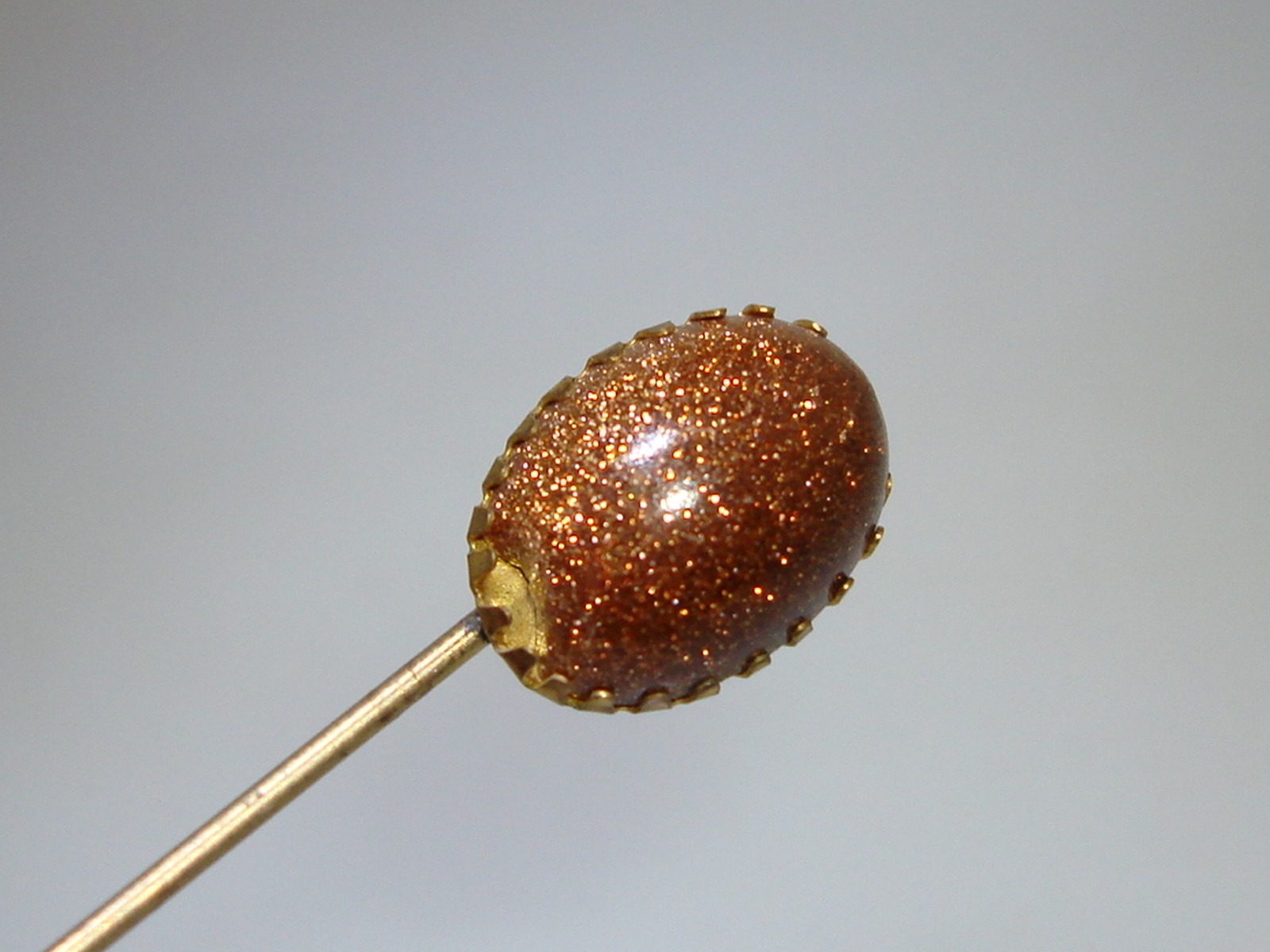 UNIQUE ANTIQUE 1920-30'S ERA GOLD STONE STICK PIN… - image 3