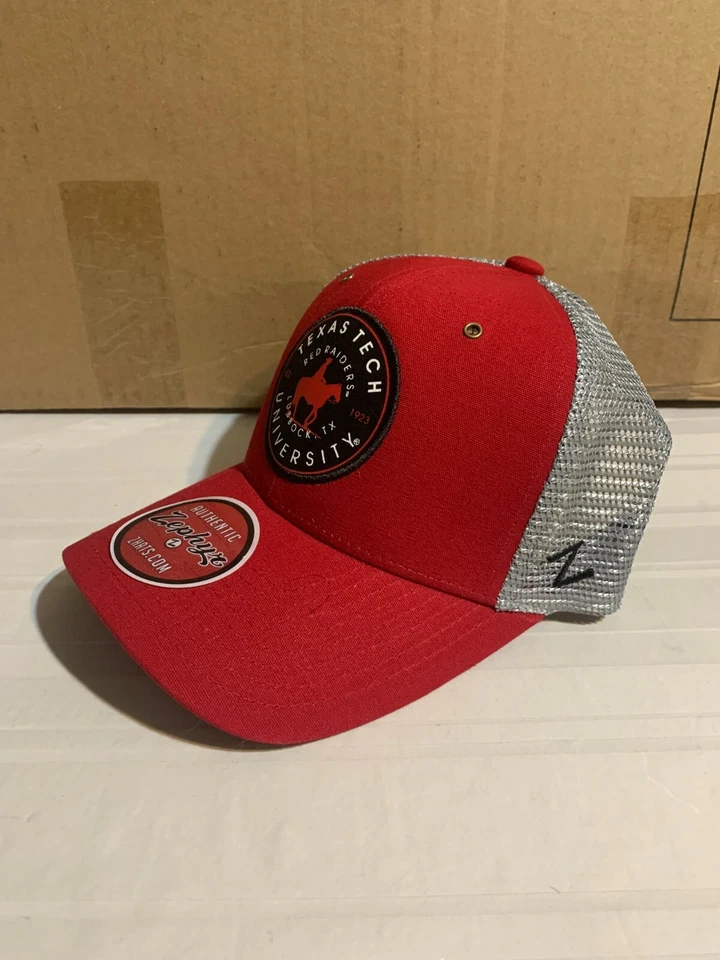 Texas Tech Red Raiders NCAA Zephyr Red Mesh Snapback Adjustable Hat New - Image 2 of 4