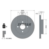 Textar 2X Bremsscheibe 92165603