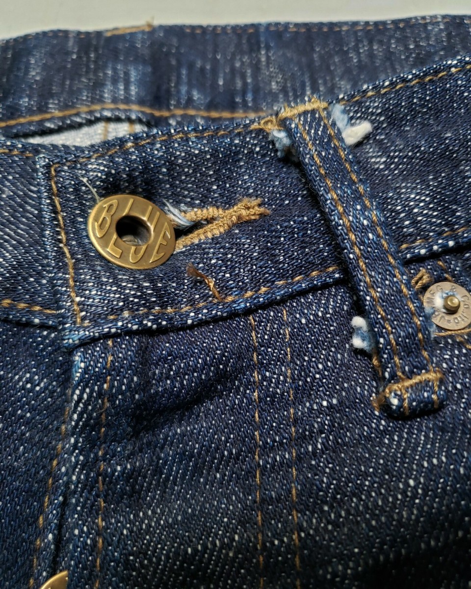 JAPAN BLUE JEANS Cotton Raw Indigo Heavy Selvedge 18 0z Japan Sz