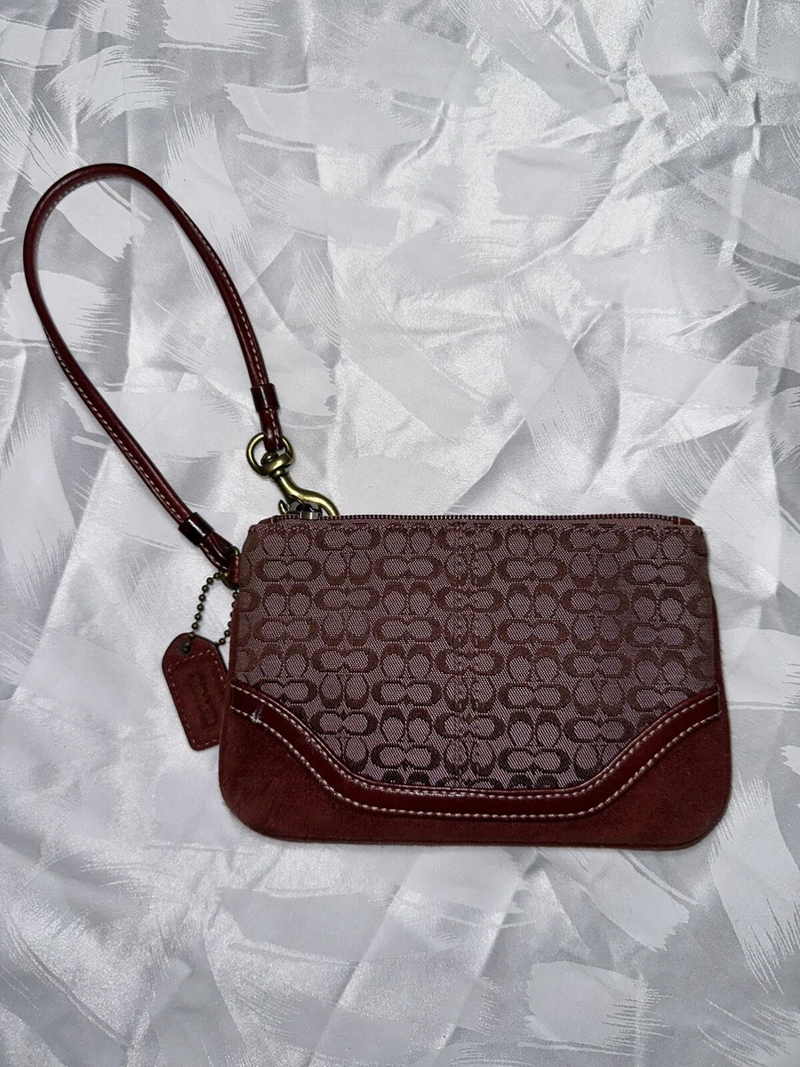 Coach wallet burgundy hot sale