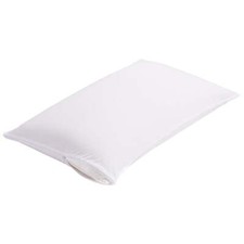 Cooling Zippered Pillow Protector Super Soft Case Cover Standard/Queen, White