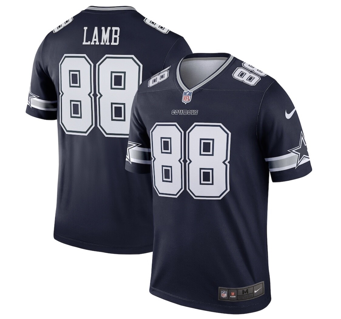 Dallas Cowboys CeeDee Lamb #88 Nike Navy 2025 Official NFL