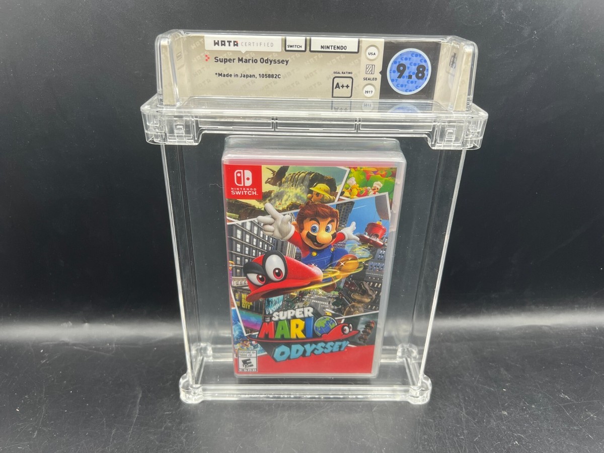 Super Mario Odyssey Nintendo Switch WATA 9.8 A++ FACTORY SEALED