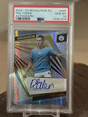 2022-23 Revolution Phil Foden Auto PSA 10 Man City Gem Mint Low 
