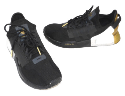 ADIDAS black, gold & silver sneakers NMD La Marque 3 Band FY1145 men's size 7