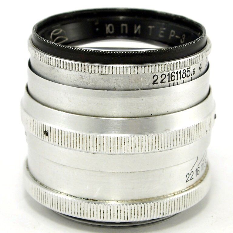 👍JUPITER-3 1.5/50 Silver ☭Soviet Sonnar Copy Lens M39 Fed 👍JUPITER-3 1.5/50 Silver ☭Soviet Sonnar Copy Lens M39 Fed
