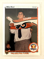 1990-91 Upper Deck #355 Mike Ricci Rookie Card RC Pack Fresh Centered and Sharp. rookie card picture
