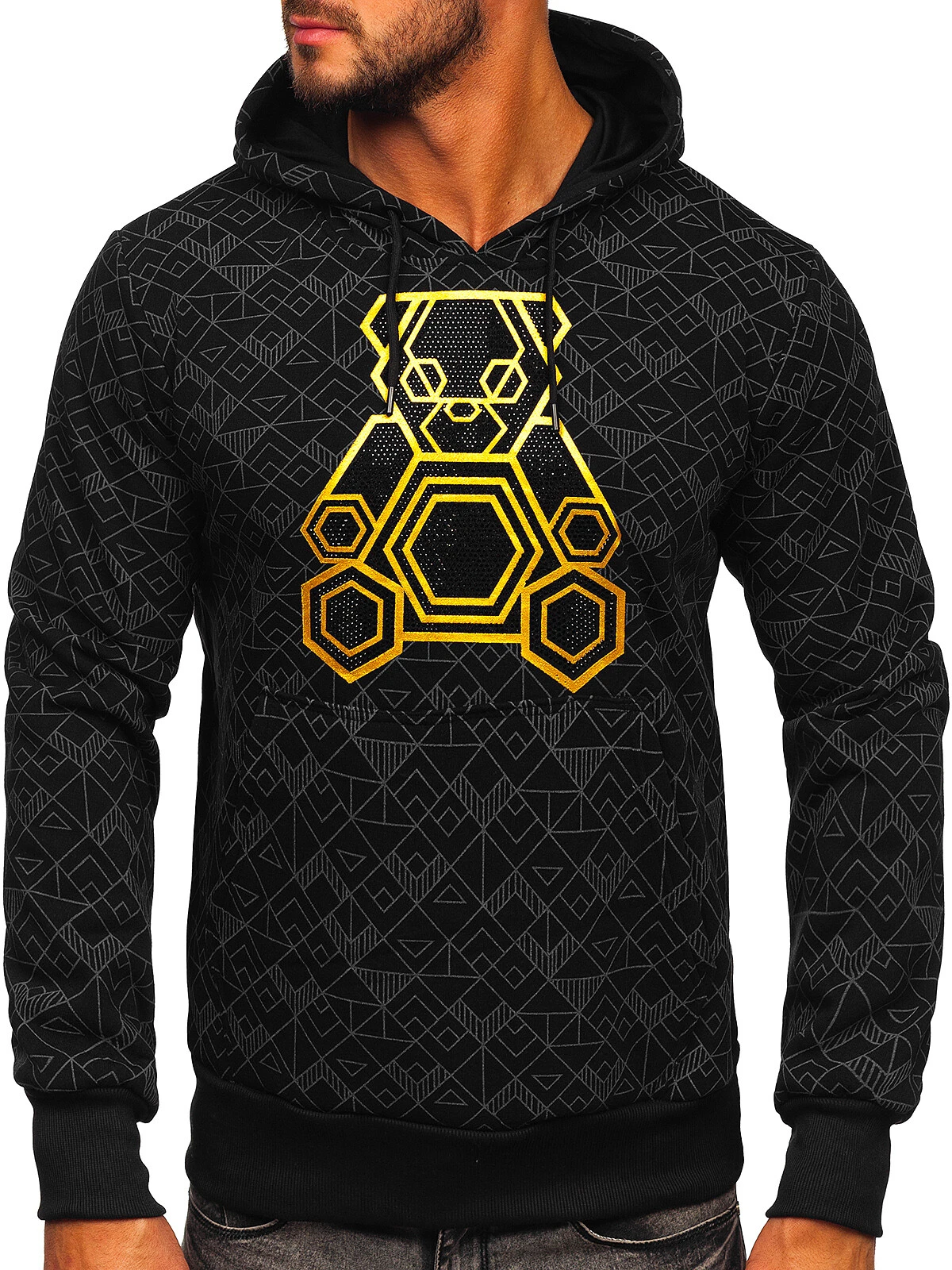 SACAI Felpa con cappuccio felpa fantasia stampa uomo mix stampa BOLF Print