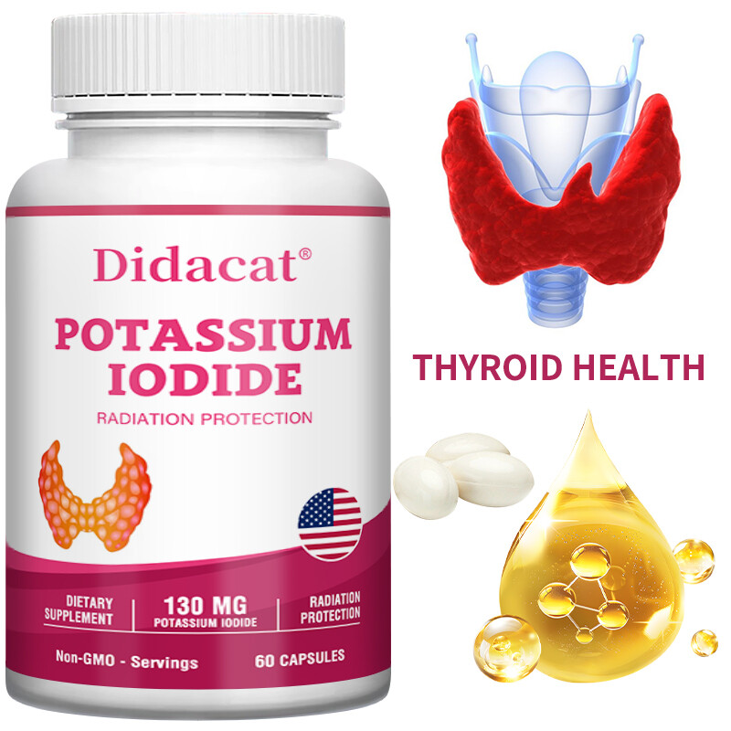 Yodo Didacat (yodo natural de algas marinas) 130 mg, 60 cápsulas