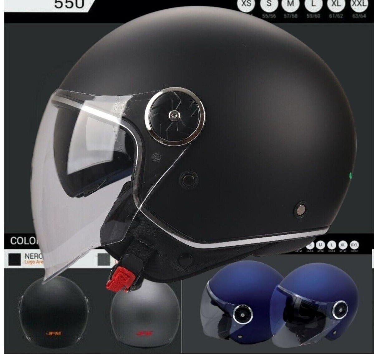 Casco Integrale Moto MOCOERL - Omologato ECE 22.06, Visiera Parasole, Ventilazione, Per Uomini E Donne, Nero - Foto 10