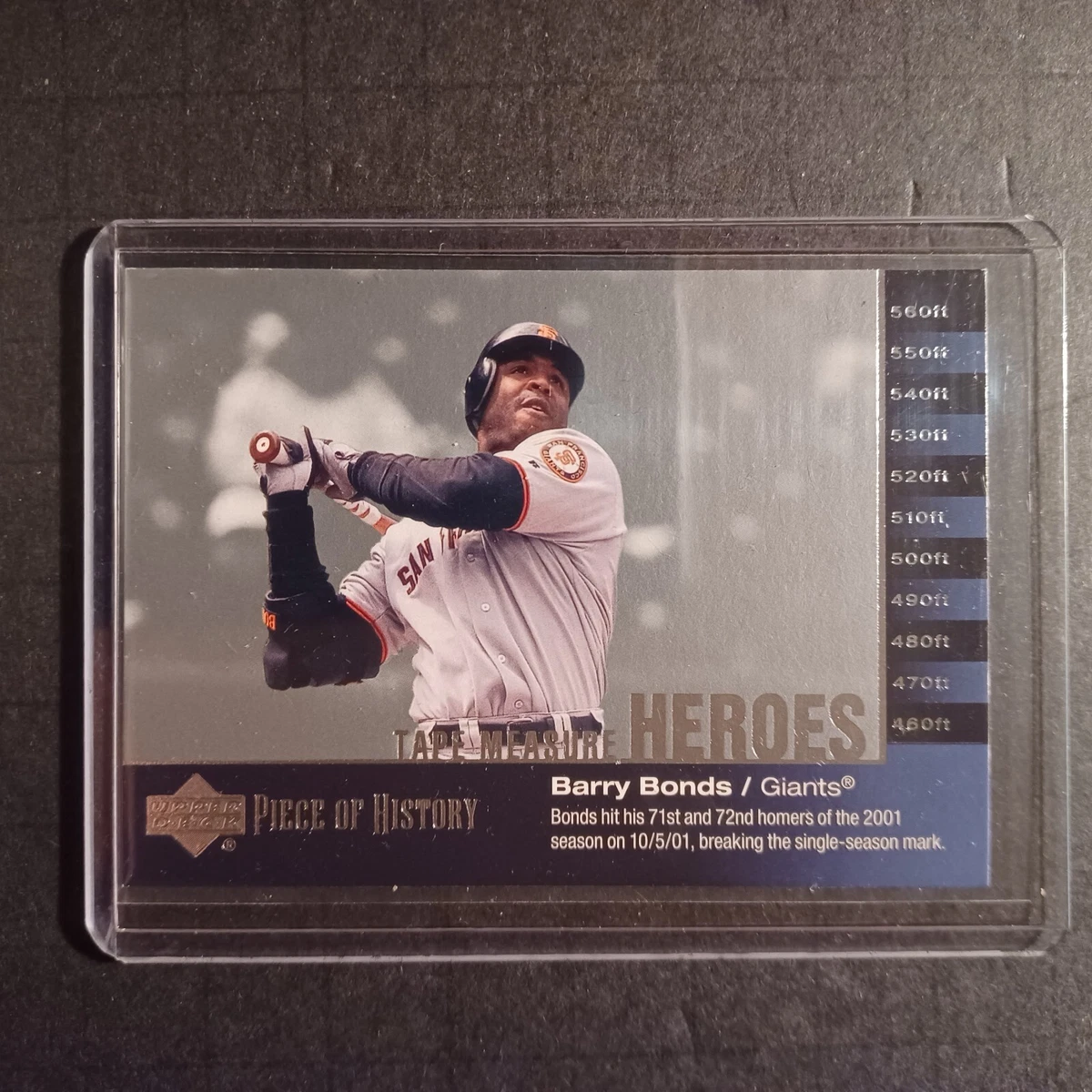 2002 Upper Deck Piece Of History - Barry Bonds #TM25 for sale | eBay