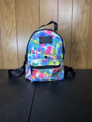 Steve Madden Mini Backpack Classic Rainbow Tie Dye  Colorful Bright Vibrant