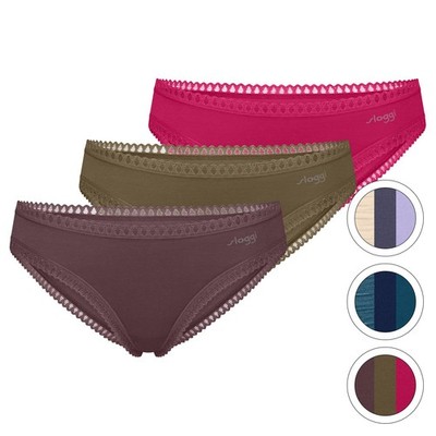3er Pack - sloggi - GO Crush - Mini Slip - Damen - Unterwäsche - Baumwollstoffe 