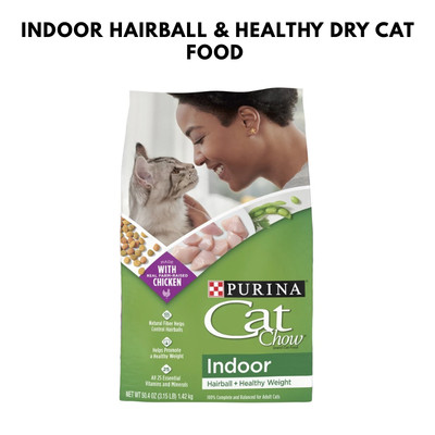 Purina Cat Chow Indoor Hairball & Healthy Dry Cat Food, 3.15 Lb Bag