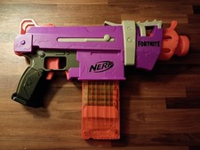 NERF Fortnite Motorized Dart Blaster - Purple Thoroughly Tested Works Great 