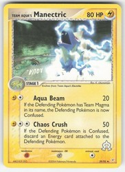 Team Aqua's Manectric 29/95 EX Team Magma vs Team Aqua Uncommon