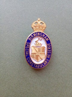 Police Special Constabulary Reserve Birmingham Button Badge