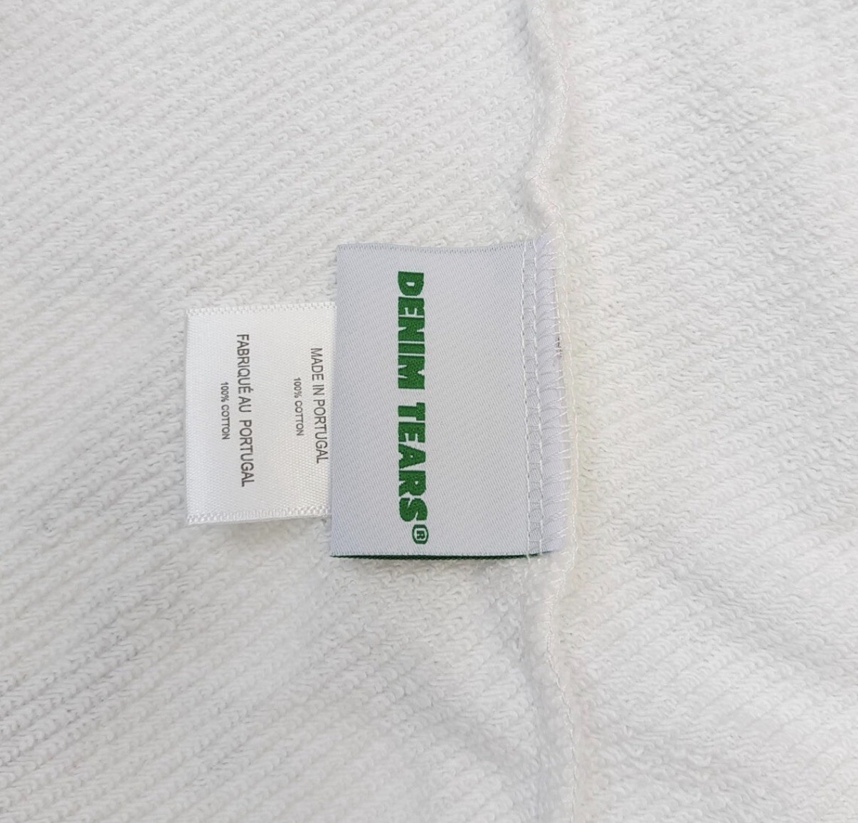 Denim Tears Mono Cotton Wreath Hoodie White Sz Large  NEW