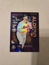 2020 Bowman Platinum - Pete Alonso #49 Purple /250