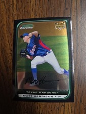 2008 BOWMAN CHROME #BDP20 MATT HARRISON ROOKIE CARD TEXAS RANGERS