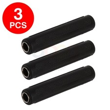 3 Pack 6.35mm Mono Jack Coupler Female to Female Adapter Audio Cable Connector