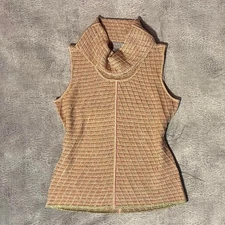Y2k sigrid olsen turtleneck sleeveless top