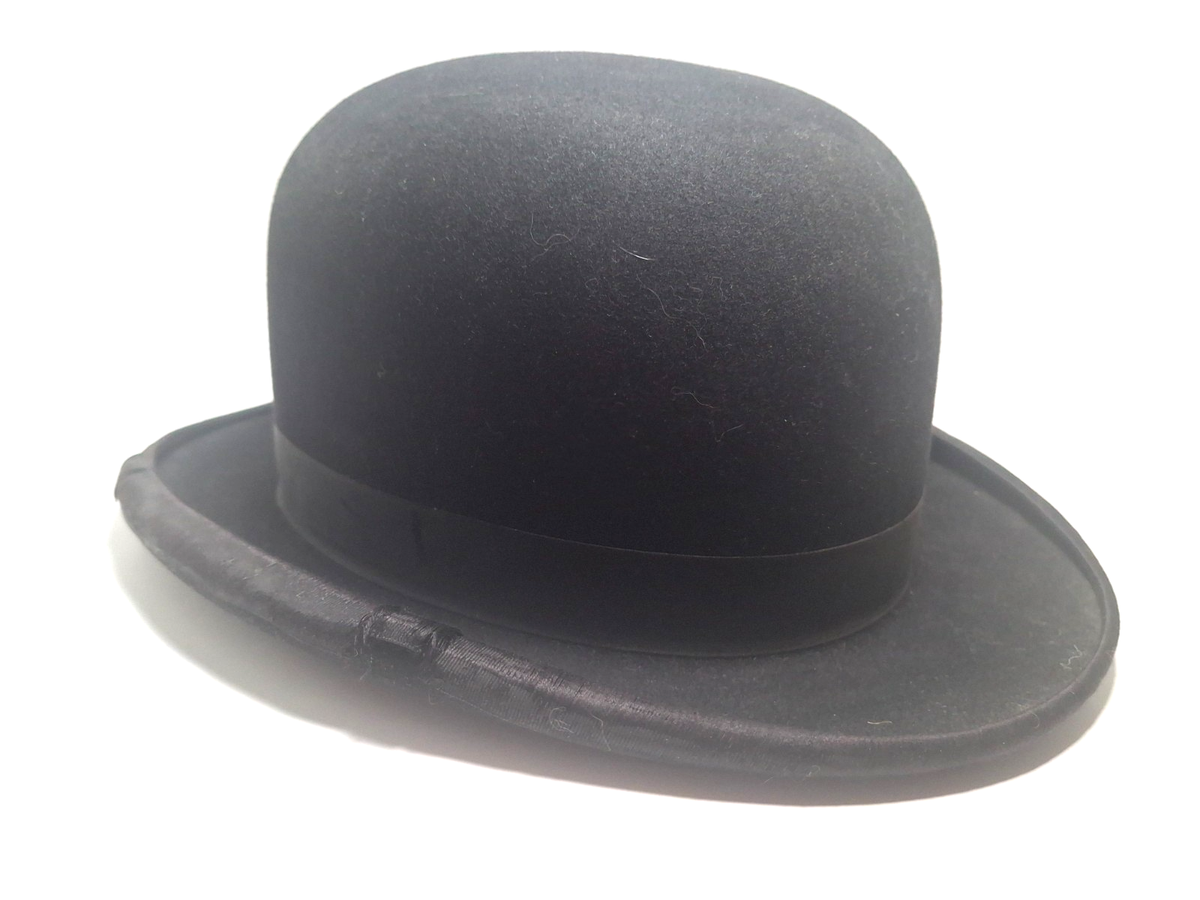 Vintage Antique Dobbs Fifth Avenue Bowler Derby Felt Hat Size 7