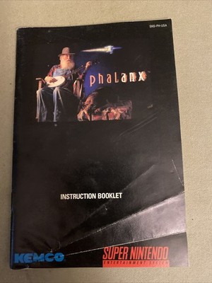Kemco Super Nintendo Phalanx Instruction Booklet