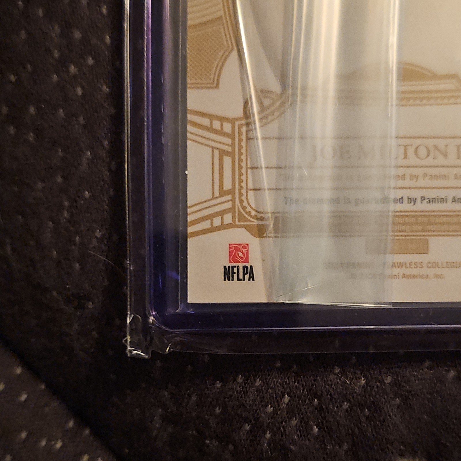 Joe Milton III 2024 Flawless Collegiate 1/1 Diamond Auto RC view 8