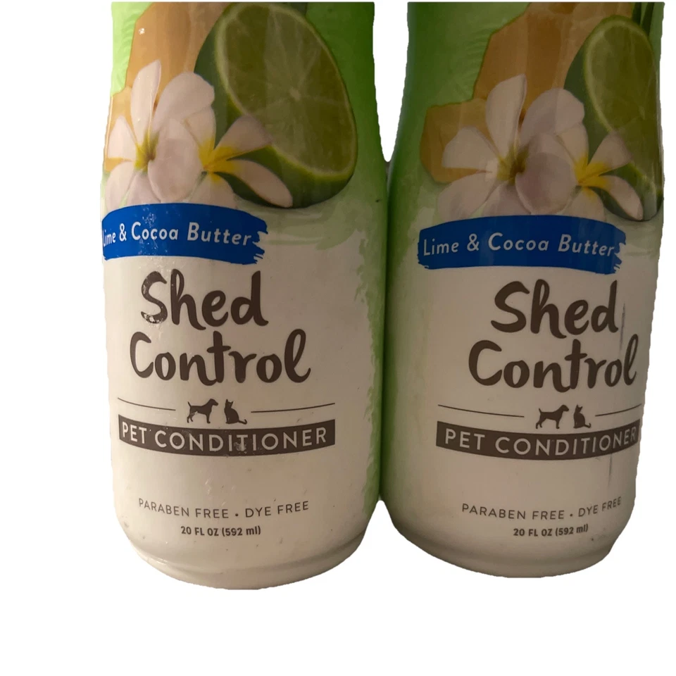  Lot of 2! TropiClean Shed Control Lime & Coconut Deshedding Pet Conditioner  - Image 2 of 4