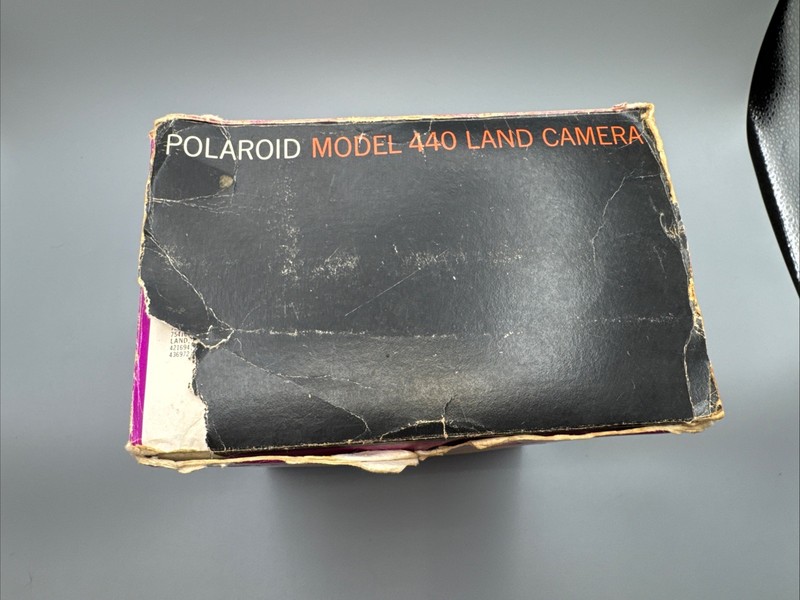 Vintage Polaroid Model 420 Land Camera with Original Box - Untested, Sold As-Is
