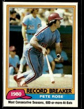 1981 Topps #205 Pete Rose Reds Baseball Card 2902A