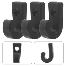 10Pcs Durable Kayak Replacement Parts Black PP Lightweight Bungee Hooks