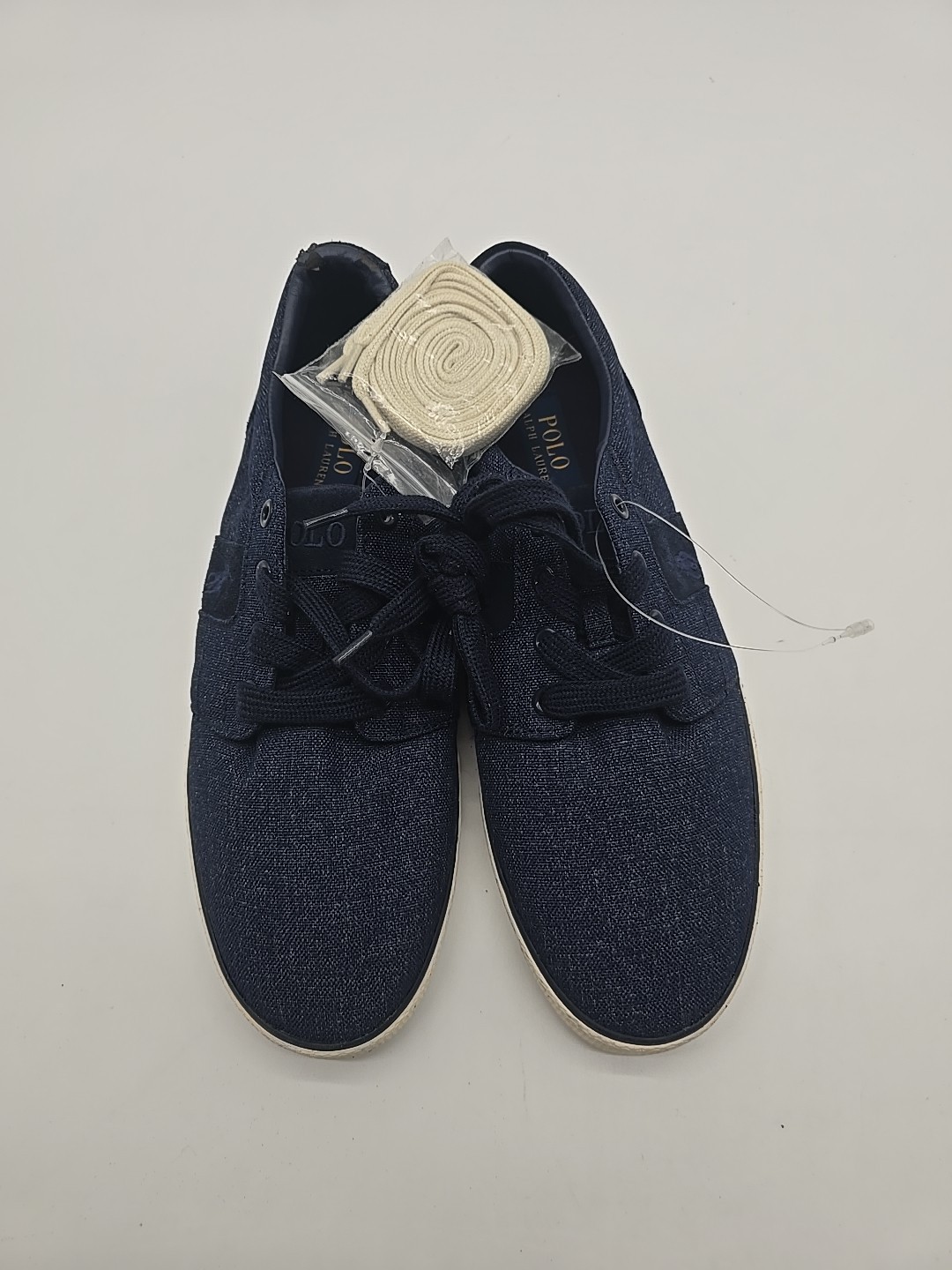 Polo Ralph Lauren Mens Low Navy Lace Up Sneaker Shoes Size 10.5D..#5