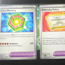 Pokémon TCG Crystal Guardians Core Memor87/100Adversity Policy 74/100 Sold As Is