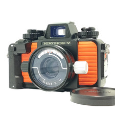 Fotocamera Nikon NIKONOS V arancione pellicola subacquea "N MINT" con 35 mm...