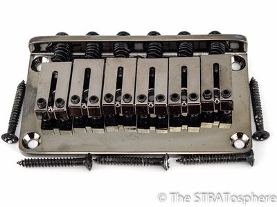 Fender Strat Tele Black Nickel HARDTAIL BRIDGE, Guitar Part, FMT Telecaster