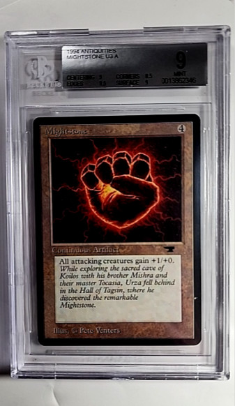 1994 MTG Magic the Gathering Antiquities Mightstone BGS 9 Mint w/ 9.5 Subgrade