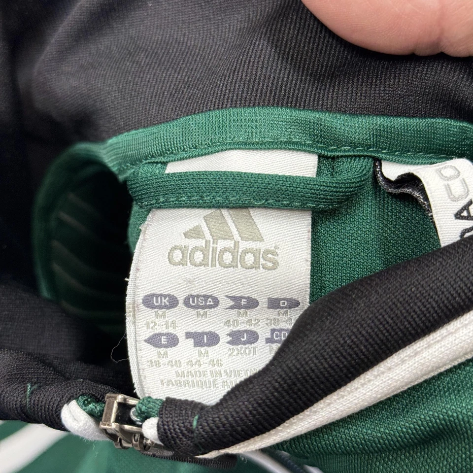 Adidas Chaqueta de Pista Mujer Mediana Verde Negra ClimaCool Cremallera 3 Rayas Fútbol Foto 3 de 4