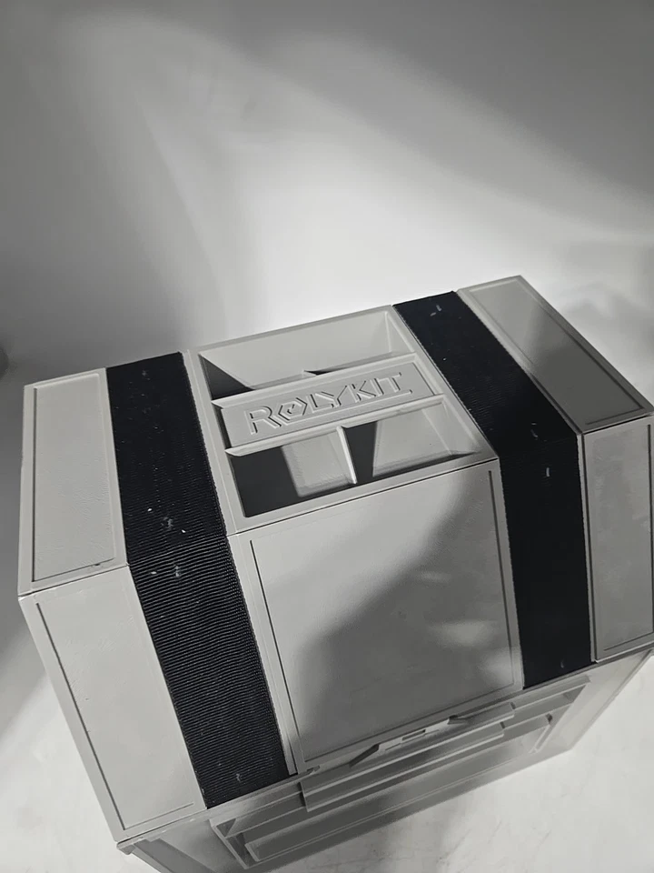 Rolykit Large Store Craft Tackle Box For Fishing Or Crafts Big Grey/Black - Image 2 of 4