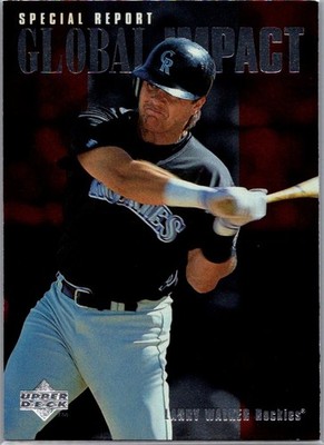 1997 Upper Deck - Larry Walker #182 Global Impact Foil Insert