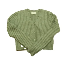 Rylee + Cru Long Sleeve Knit Button Top Laurel Size 6-7 Years Kids Girls