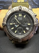 Esq Esquire by Movado 300390 Chronograph Watch W/Nato Band