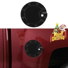 Filler Fuel Door Tank Gas Cap Cover For Chevy Silverado GMC Sierra 2014-18 Black