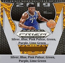 2019-20 Prizm Draft Picks Orange Silver Purple Green Neon Green singles