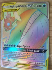 Magikarp & Wailord GX 183/181 Rainbow Secret Rare Team Up NM/MINT