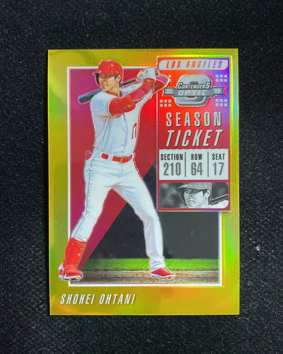 2019 Panini Contenders Optic Season Ticket Gold #12 Shohei Ohtani 5/10 QI95
